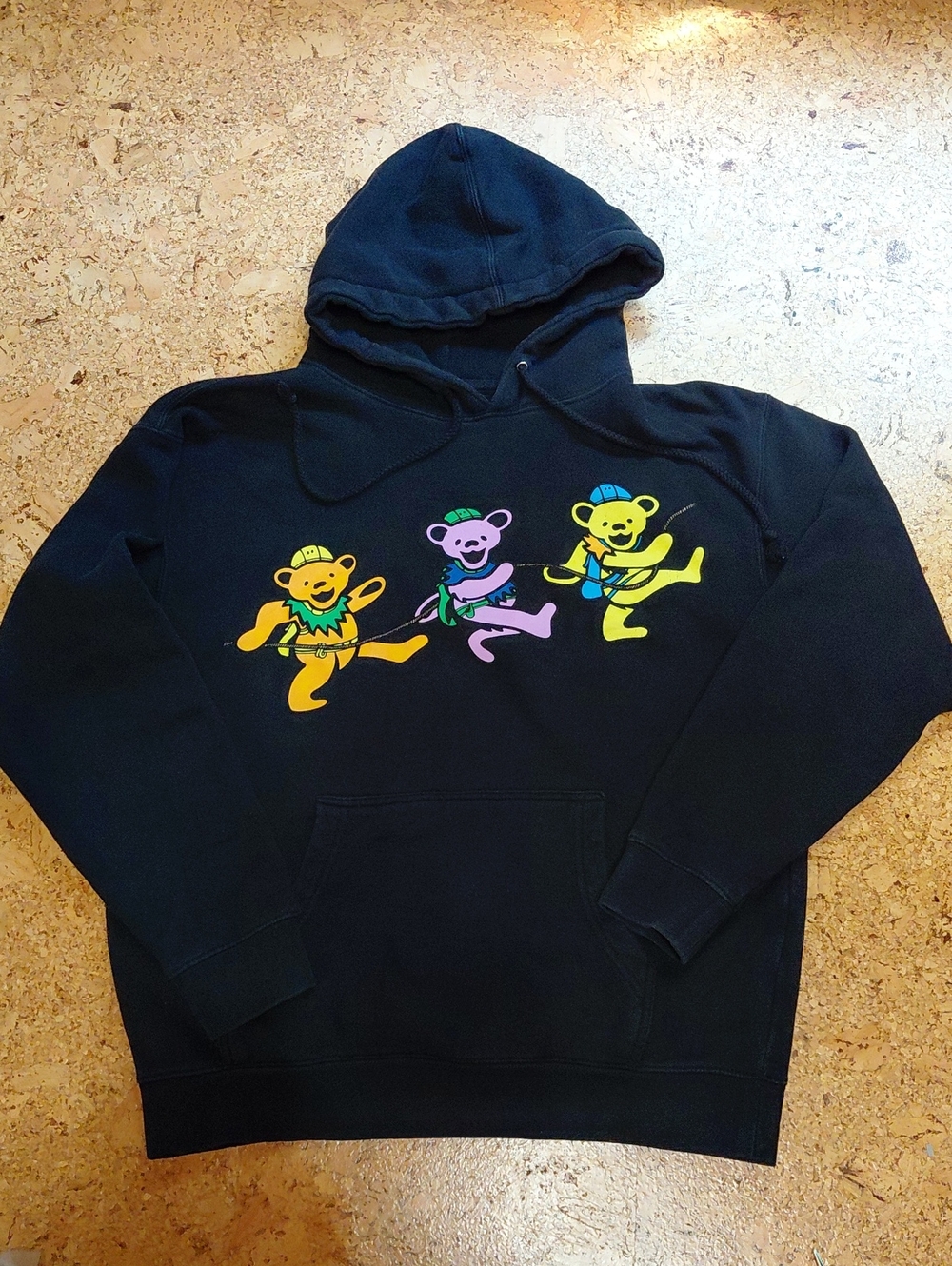 Grateful Dead/Chinatown Market Men's Black Dancing Bears Pullover Hoodie Size M